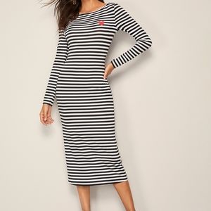 Brand New Striped Pencil Dress